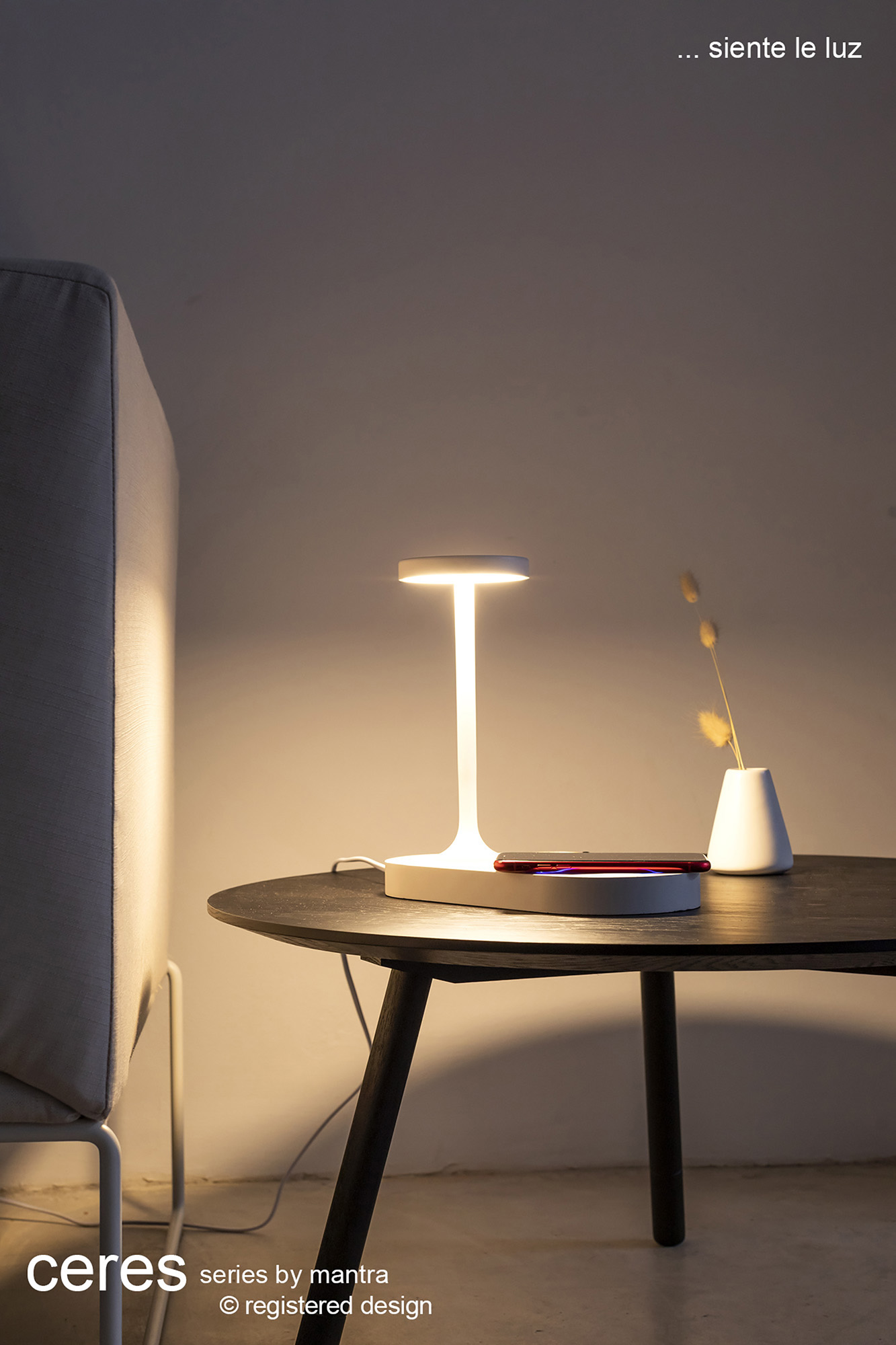 Ceres Table Lamps Mantra USB & Wireless Charging